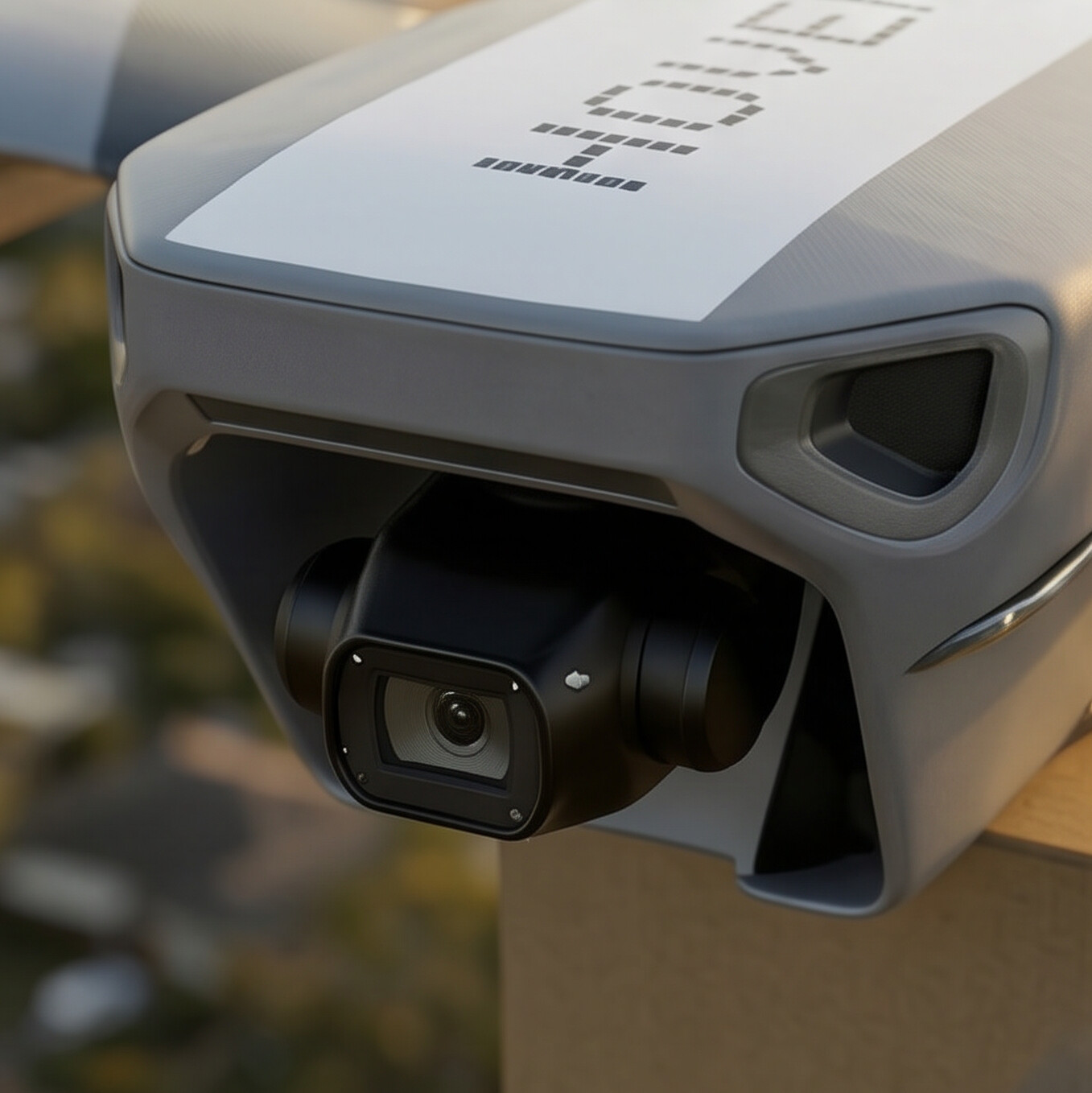 Drone package low angle